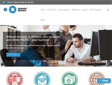 Tablet Screenshot of manageprotect.com